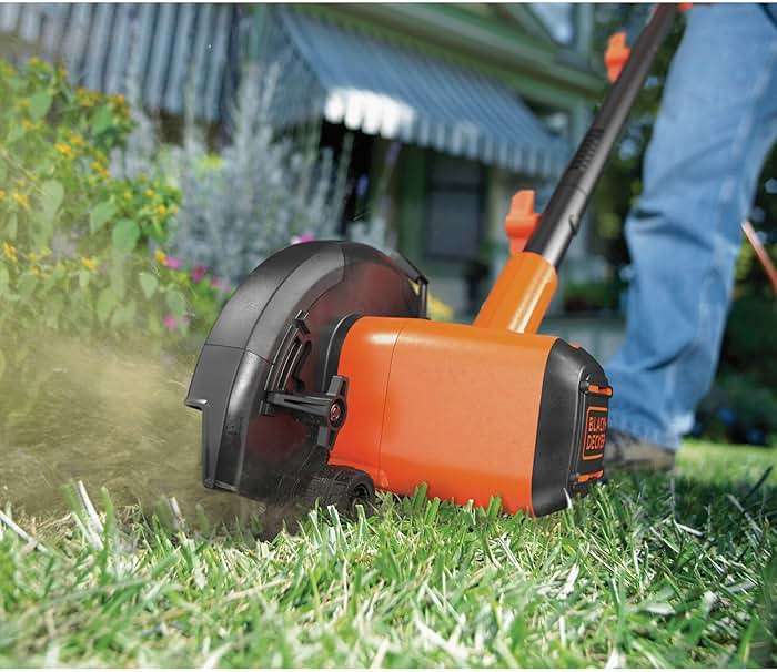 BLACK+DECKER 20V MAX Cordless Edger Lawn Kit, 1.5 Ah Battery & Charger Included, 4 Position Adjustable Height, Lightweight, 7.5" Double Edge Blade (BCED400C1) - Image 2