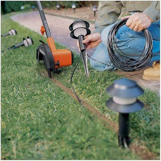 BLACK+DECKER 20V MAX Cordless Edger Lawn Kit, 1.5 Ah Battery & Charger Included, 4 Position Adjustable Height, Lightweight, 7.5" Double Edge Blade (BCED400C1) - Image 8