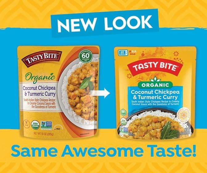 Tasty Bite Organic Chickpea Coconut and Turmeric Curry, Ready to Eat, Microwavable Entrée, Vegan, 10 Ounce (Pack of 6) - Image 3