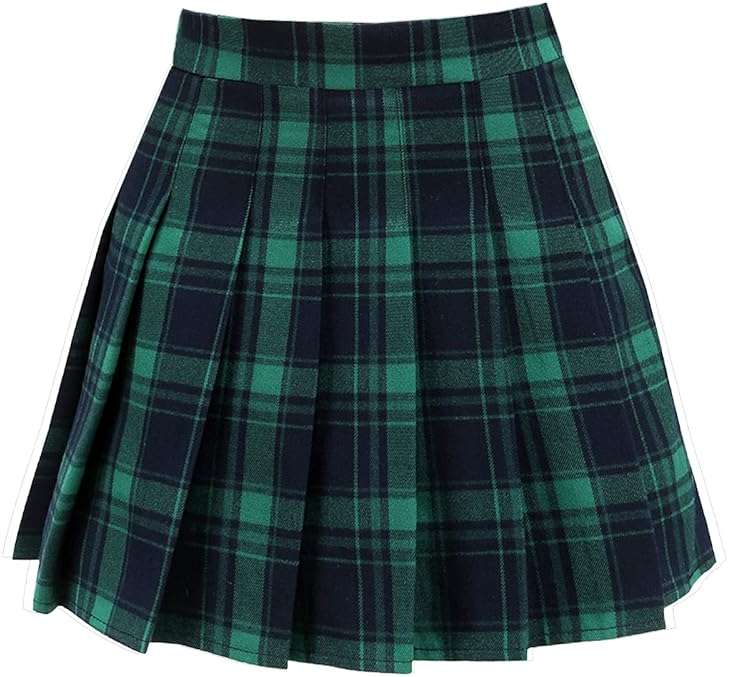 ZHANCHTONG Women's High Waist A-Line Pleated Mini Skirt Short Tennis Skirt - Image 1
