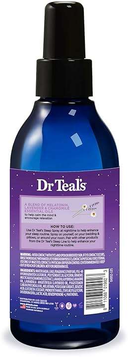 Dr Teal's Calm Blend Spray with Melatonin, Lavender & Chamomile Essential Oils, 6 fl oz (Pack of 3) - Image 12