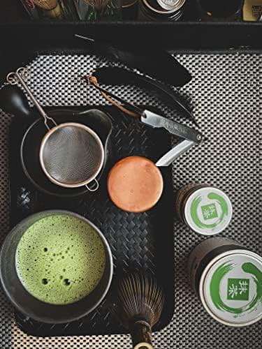 Dr. Weil Matcha Kari - Lite Matcha Tea Set - Black - Whisk with Holder, Scoop, Sifter, and Ceramic Bowl - Image 2