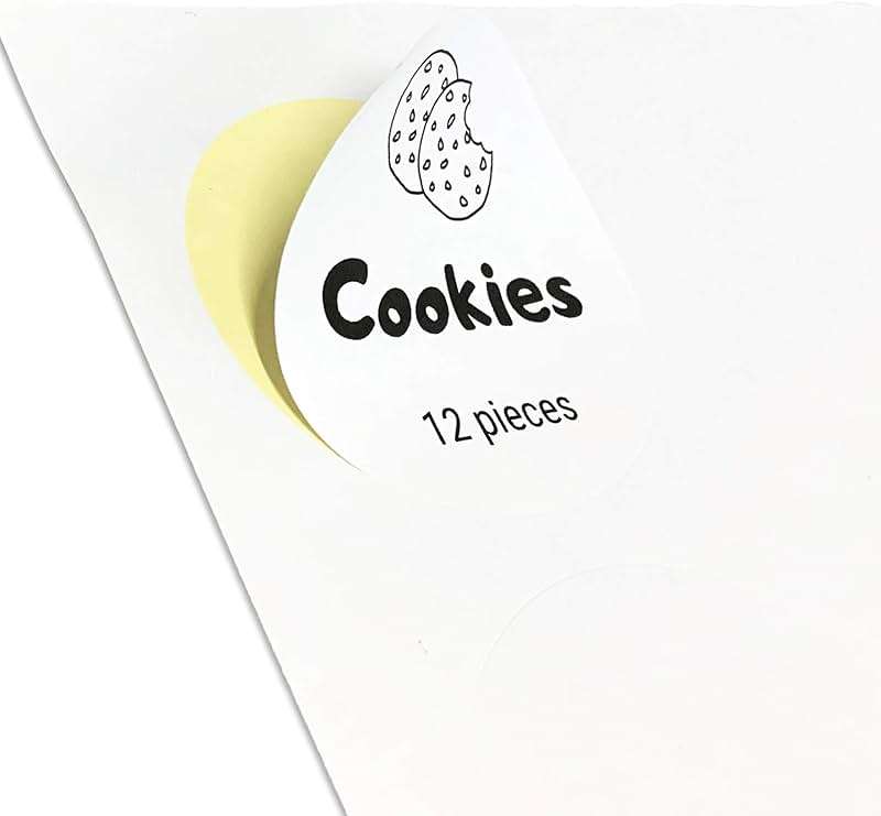 1.5" Round Matte White Sticker Label, Laser/Inkjet Printing - Letter Size, 200 Sheets - Image 5