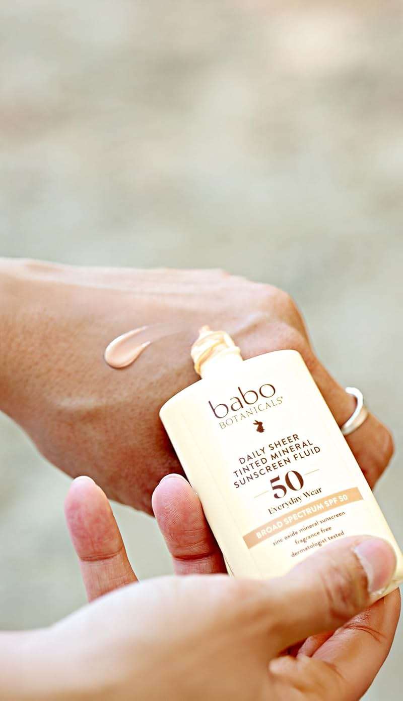 Babo Botanicals, Sunscreen Tinted Mineral Daily Sheer Fluid SPF 50, 1.7 Fl Oz - Image 11
