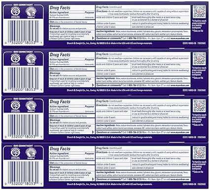 ARM & Hammer Complete Care Toothpaste, Teeth Whitening Toothpaste with Baking Soda, Fluoride, Whole Mouth Protection, Fresh Mint Flavor, 6.0 oz (Pack of 4) - Image 2