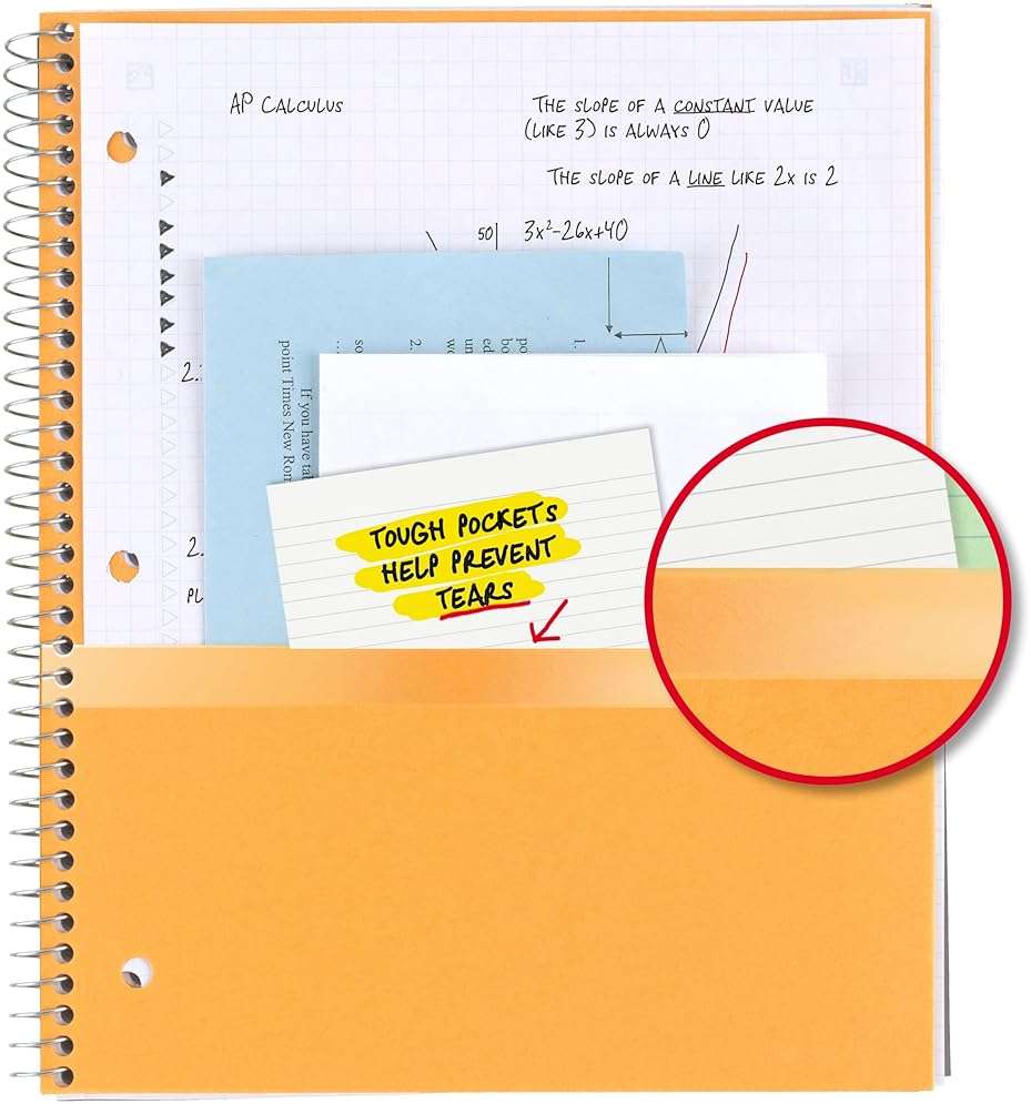 Five Star Spiral Notebook + Study App, 1 Subject, Graph Ruled Paper, 8-1/2" x 11", 100 Sheets, Fights Ink Bleed, Water Resistant Cover, Seaglass Green (620000CH1) - Image 7