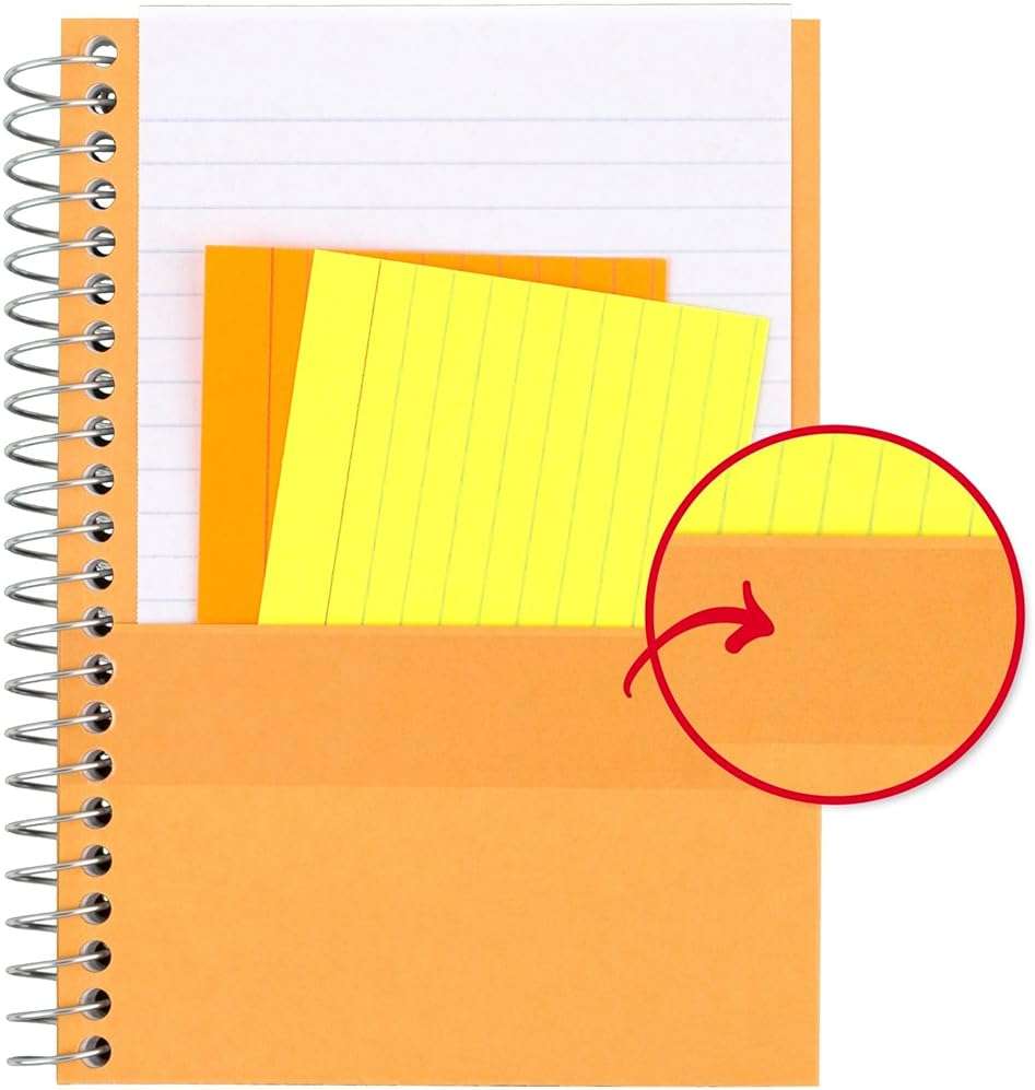 Five Star Personal Spiral Notebook, 1 Subject, College Ruled Paper, 7" x 4-3/8", Small Size, 100 Sheets, Seaglass Green (450022CH1) - Image 4