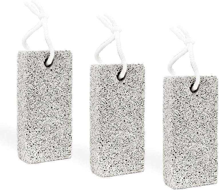 Amazon Basics Dead Skin Remover Smoothing Stone, Foot Exfoliator for Calluses and Cracked Heels, Grey, 3-Pack - Image 3