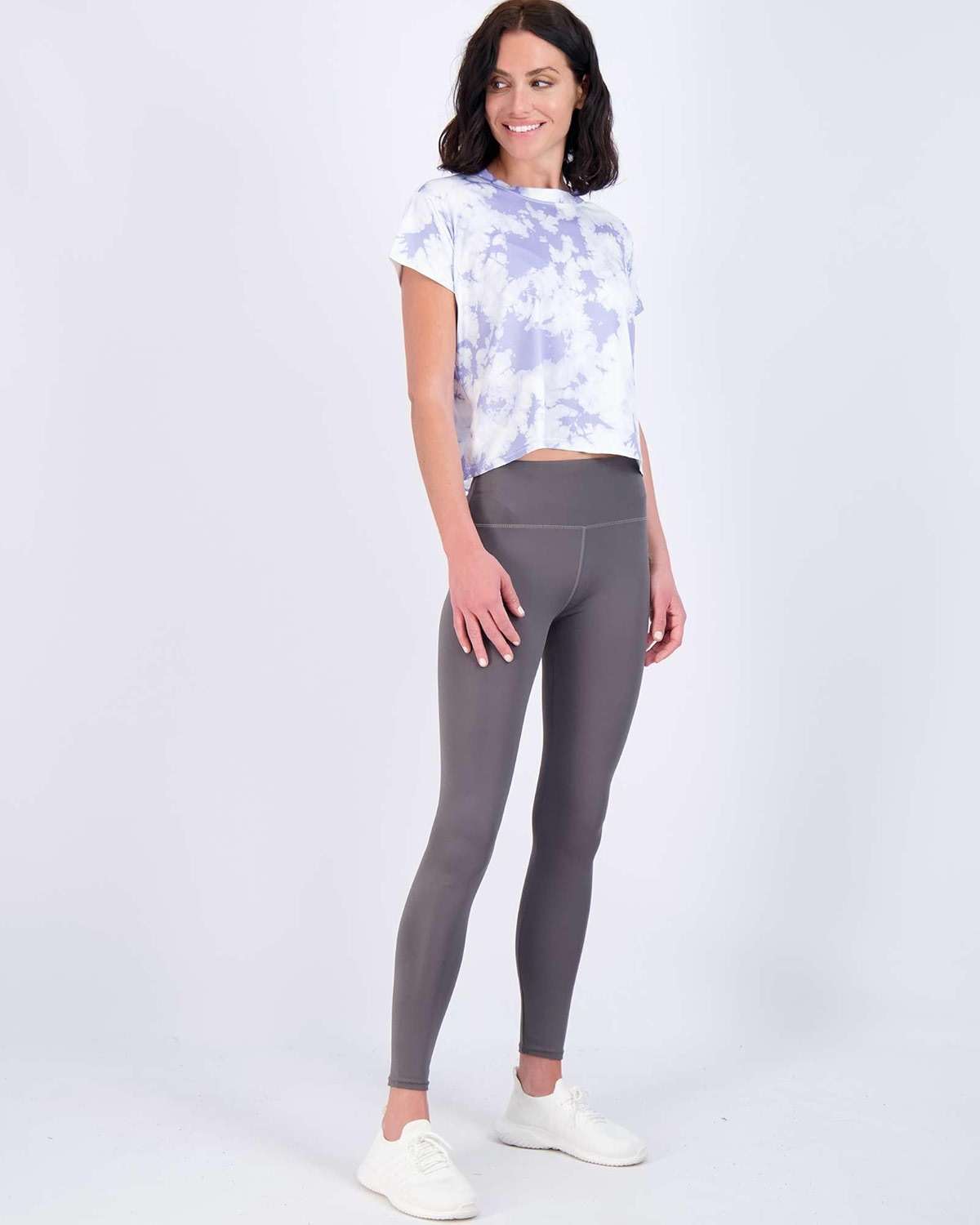 Real Essentials 5 Pack: Women's Dry-Fit Crop Top Short Sleeve Shirts Workout Gym Cropped Athletic Tee (Available in Plus) - Image 3