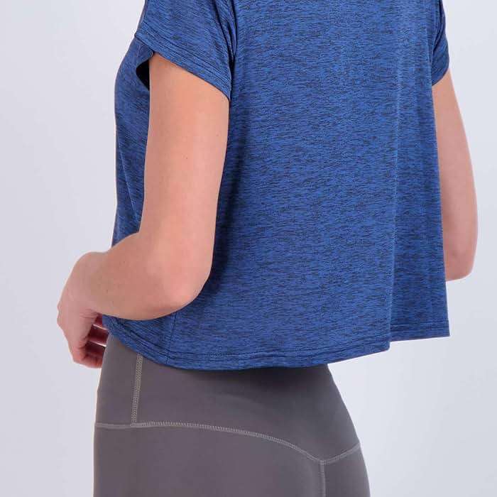 Real Essentials 5 Pack: Women's Dry Fit Crop Top - Short Sleeve Crew Neck Stretch Athletic Tee (Available in Plus Size) - Image 3