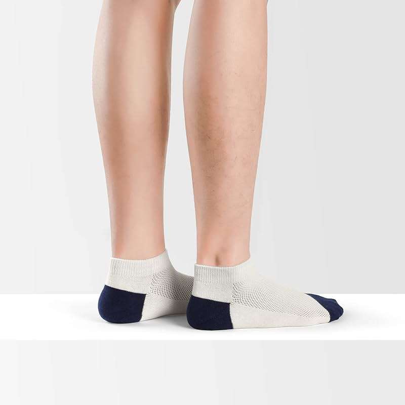 Mottee&Zconia Ankle Low Cut Socks for Men/Women Short Cotton Casual Anti-Skid Moisture Wicking Socks - Image 3