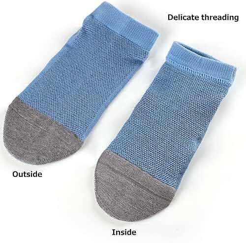 Mottee&Zconia Ankle Low Cut Socks for Men/Women Short Cotton Casual Anti-Skid Moisture Wicking Socks - Image 5