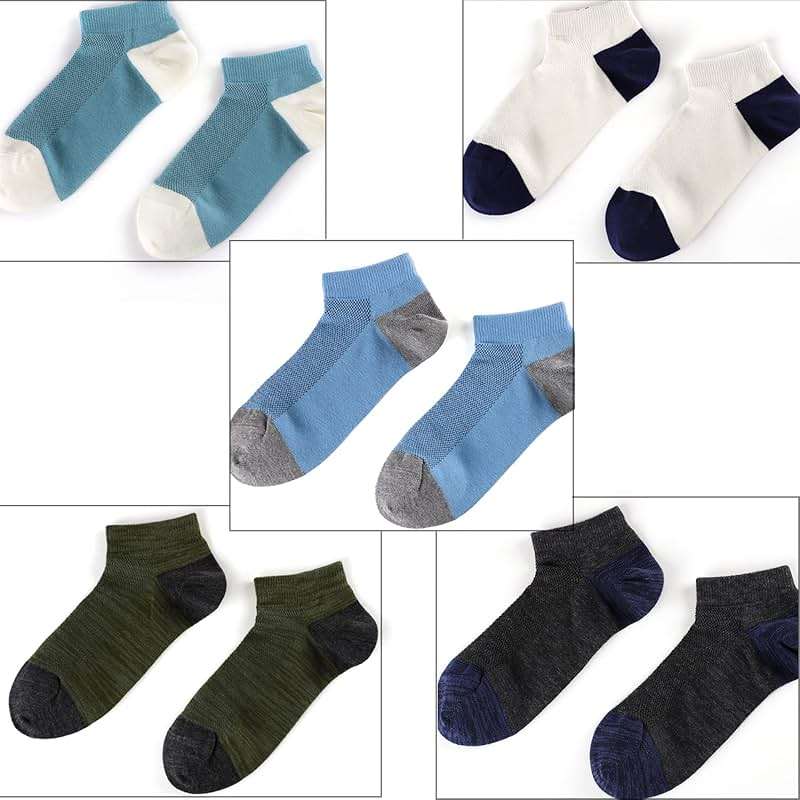 Mottee&Zconia Ankle Low Cut Socks for Men/Women Short Cotton Casual Anti-Skid Moisture Wicking Socks - Image 6