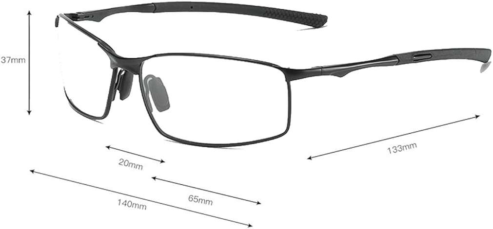 COTIA Progressive Multifocus Reading Glasses Transition Photochromic Sports Square Reader for Men - Image 6