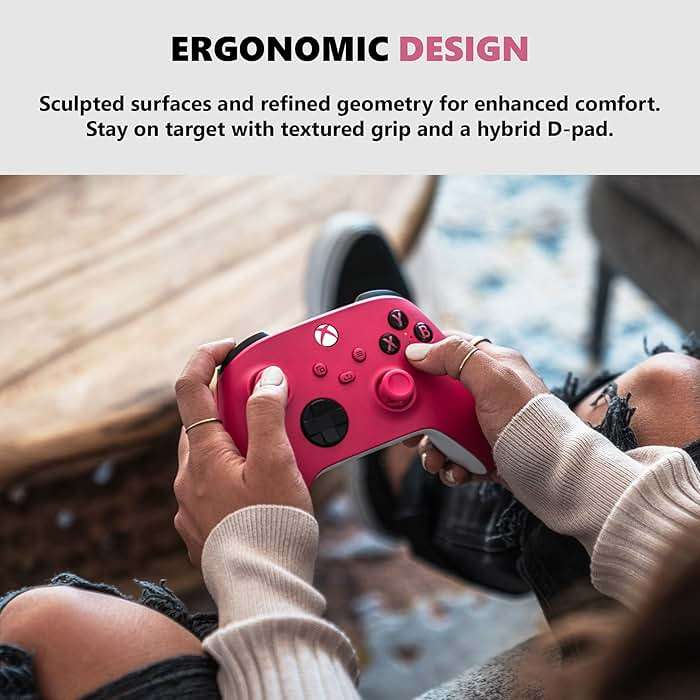 Xbox Core Wireless Gaming Controller – Deep Pink Series X|S, One, Windows PC, Android, and iOS - Image 3