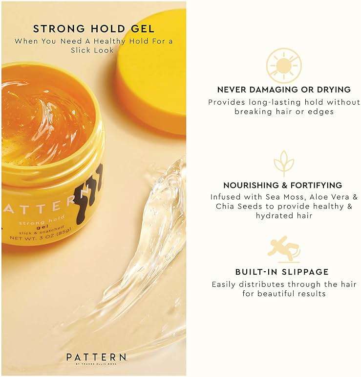 PATTERN Beauty by Tracee Ellis Ross Strong Hold Hair Gel, firm Hold w Sea Moss for Curly Hair 3a-4c - Image 2