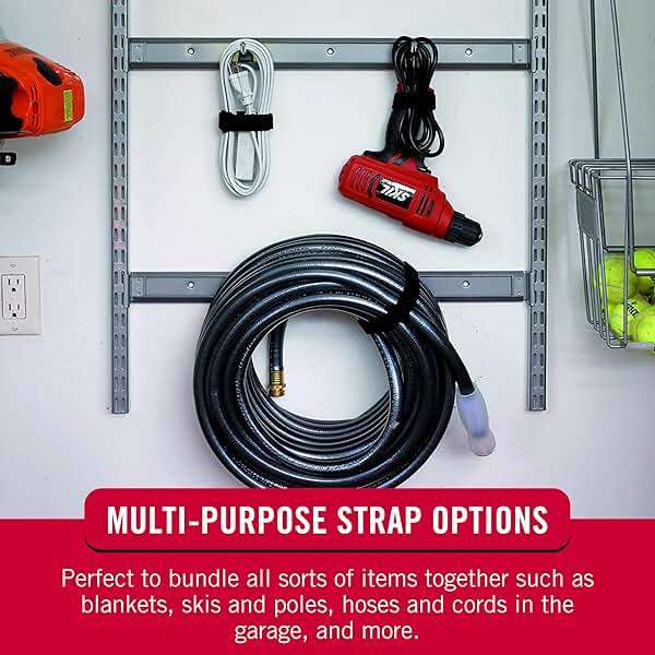 VELCRO Brand All-Purpose Elastic Straps | Strong & Reusable | Perfect for Fastening Wires & Organizing Cords | Black, 30in x 1in | 2 Count - Image 5