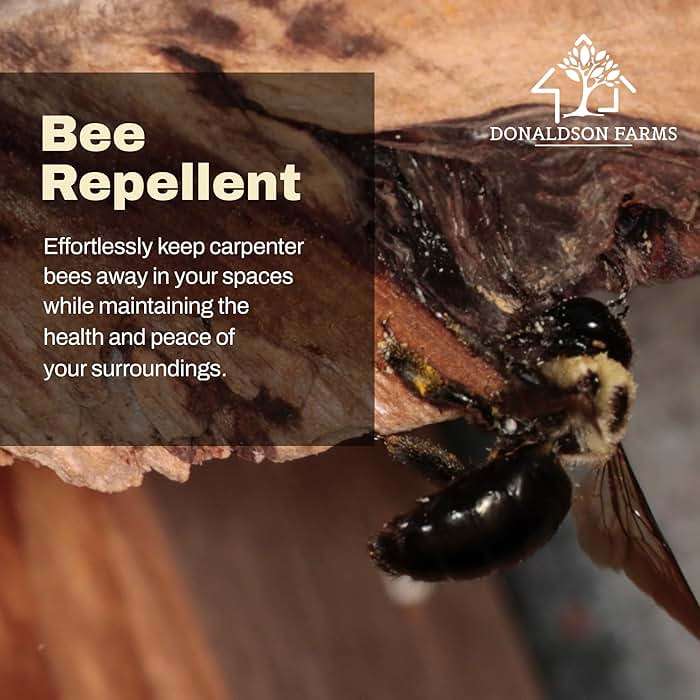 Donaldson Farms Carpenter Bee Repellent Spray – Nature-Derived, Eco-Friendly Protection for Decks, Fences & Outdoor Wood & Furniture from Bees with Citrus, Peppermint & Almond Oils, Made in USA – 8 oz - Image 8
