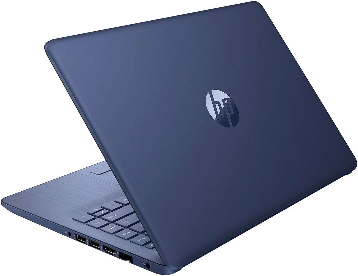 HP 14" HD Laptop, Windows 11, Intel Celeron Dual-Core Processor Up to 2.60GHz, 4GB RAM, 64GB SSD, Webcam, Dale Blue (Renewed) - Image 1
