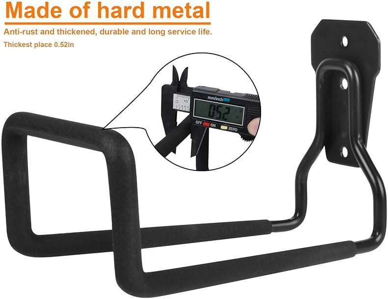 PeoMev Metal Garden Hose Holder - Heavy Duty Hose Hanger Wall Mounted Water Hose Holder for Outside Yard, Sturdy Hose Reel Hose Hooks for Water Hose, Extension Cords - Image 5