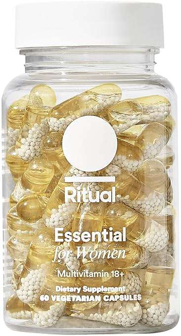 Ritual Women’s 18+ Daily Multivitamin - Key Essential Vitamins and Minerals to Support Energy, Heart, Bone, Brain Health* - Clinical Backed - Vegan - USP Verified - Mint - 60 Capsules - 30 Servings - Image 1