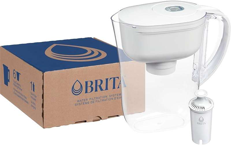Brita Metro Small 6-Cup Water Filter Pitcher, WQA NSF/ANSI Certified, Mini-Fridge Friendly, Removes Chlorine Taste & Odor, Reduces Zinc, Copper & Mercury, 1 Standard Filter, Lasts 2 Months, White - Image 14