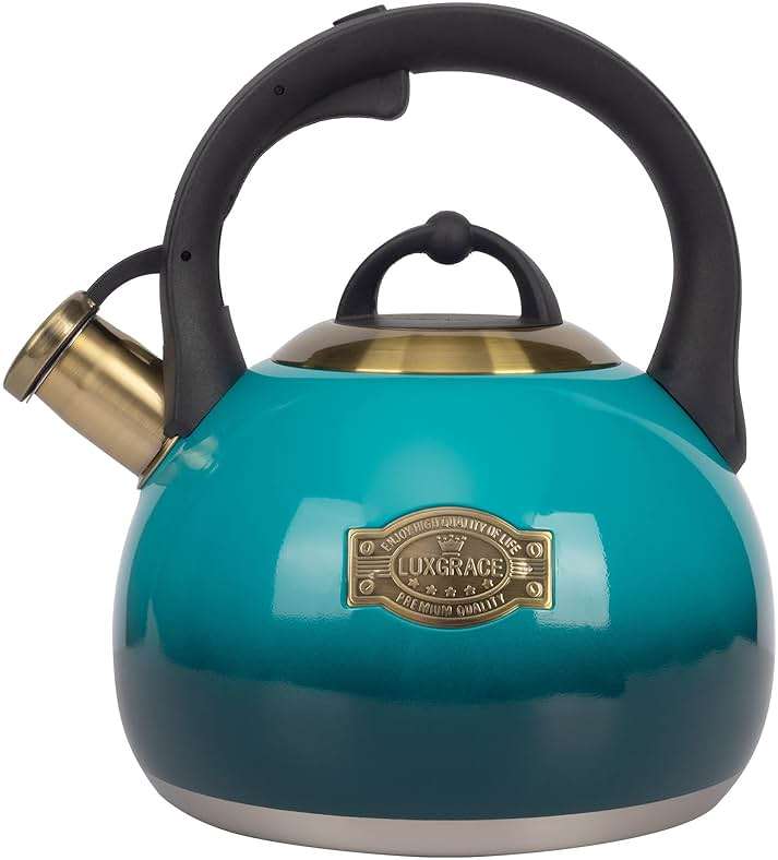 Tea Kettle Stovetop Whistling Kettle Teapot, Food Grade Stainless Steel Teakettle for Stove Top with Heat Proof Ergonomic Handle, 3.1 Quart Tea Pot - Image 1