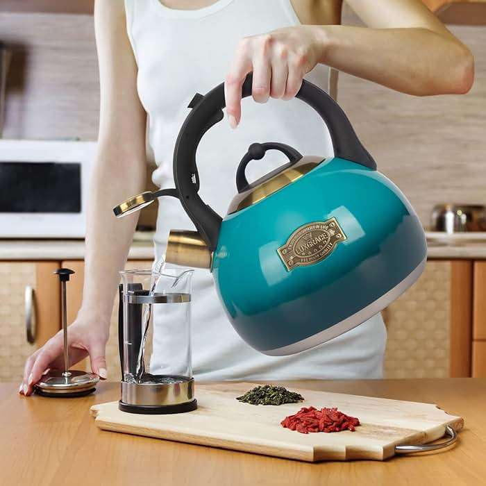 Tea Kettle Stovetop Whistling Kettle Teapot, Food Grade Stainless Steel Teakettle for Stove Top with Heat Proof Ergonomic Handle, 3.1 Quart Tea Pot - Image 7