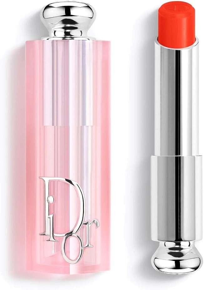 Dior Addict Natural Glow Color Reviving Lip Balm SPF 10, 025 Seoul Scarlet, 0.11 Ounce - Image 1