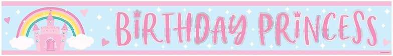 Princess Castle Foil Banner - 12' Foil (Pack Of 1) - Multicolor Birthday Princess Celebration Decor For Girl's Party - Image 2