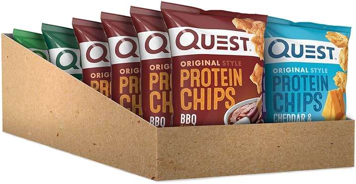Quest Nutrition Protein Chips Variety Pack, BBQ, Cheddar & Sour Cream, Sour Cream & Onion, High Protein, Low Carb, 1.1 oz (Pack of 12) - Image 4