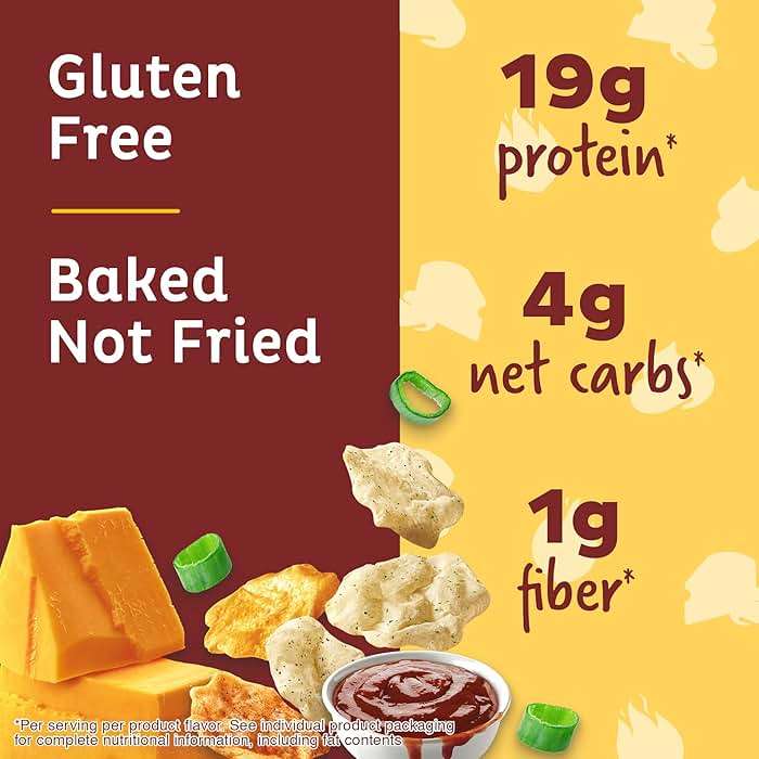 Quest Nutrition Protein Chips Variety Pack, BBQ, Cheddar & Sour Cream, Sour Cream & Onion, High Protein, Low Carb, 1.1 oz (Pack of 12) - Image 5
