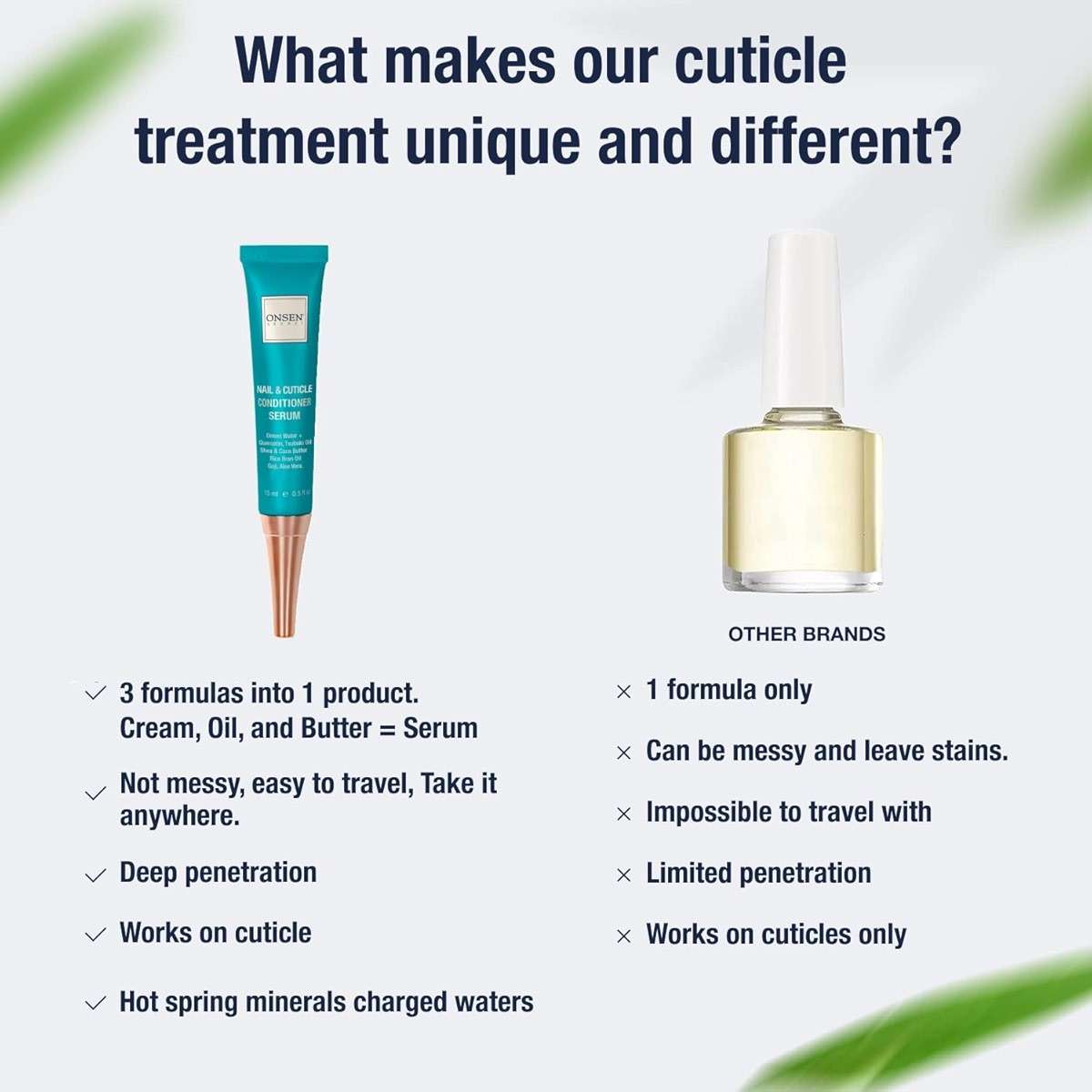 Onsen Secret Nail Reboot Duo - Treatment for Damaged Nails - Natural Nail Care & Cuticle Repair - Visible Results For Perfect Nails, Cuticle Conditioner Cream 15ml & Nail Reboot Oil 10ml - Image 9