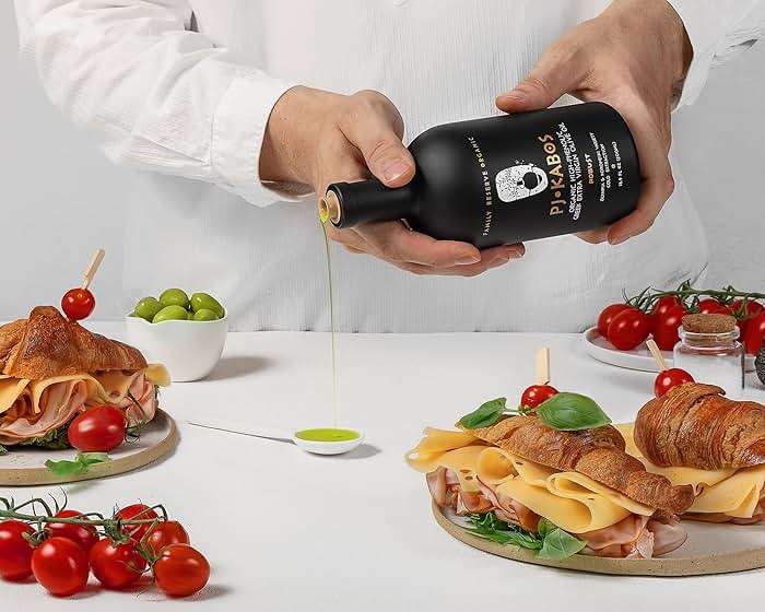 PJ KABOS Very High Phenolic (699 mg/kg), USDA Organic Greek Extra Virgin Olive Oil, Kosher, Greece, Cold Extracted, 16.9oz Bottle, Family Reserve Organic - Robust - Image 8