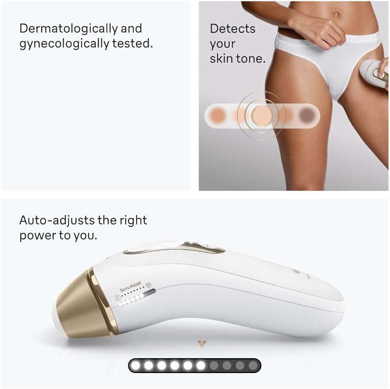 Braun IPL, Silk·Expert Pro 5, IPL Hair Removal for Women and Men, Permanent Laser Hair Reduction At-Home, 2 Heads, Pouch, Venus Razor, IPL5157 - Image 5