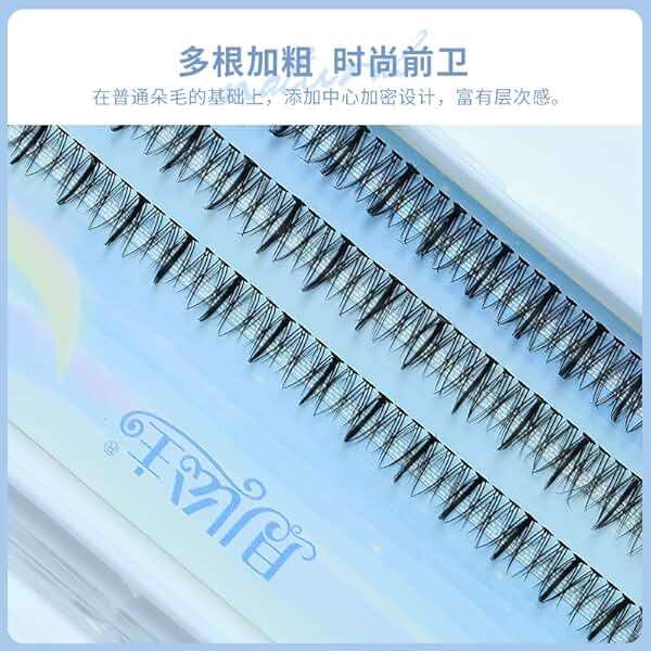LASGOOS DIY Eyelash Extensions Angel Eyelashes Natural Home Grafted Sandwich False Fake Individual Eyelashes Cluster Lashes Flower Fairy Eye Makeup 9/10/11mm Pack Wholesale - Image 6