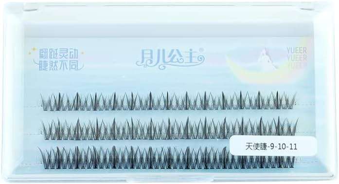 LASGOOS DIY Eyelash Extensions Angel Eyelashes Natural Home Grafted Sandwich False Fake Individual Eyelashes Cluster Lashes Flower Fairy Eye Makeup 9/10/11mm Pack Wholesale - Image 7