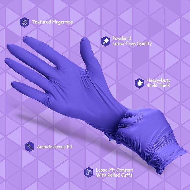 PElPU Nitrile Gloves, Disposable cleaning, Powder Free, Latex Free, Non-Sterile Protective Gloves - Image 5