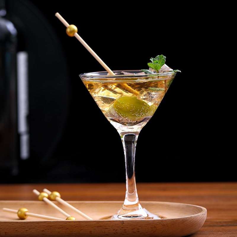 200 Pcs Cocktail Picks, 4.7 Inch Toothpicks for Appetizers, Bamboo Cocktail Sticks Skewers for Drinks, Desserts, Charcuterie, Wedding Party Fancy Toothpicks, Gold Pearl Mini Food Picks Decorative - Image 7