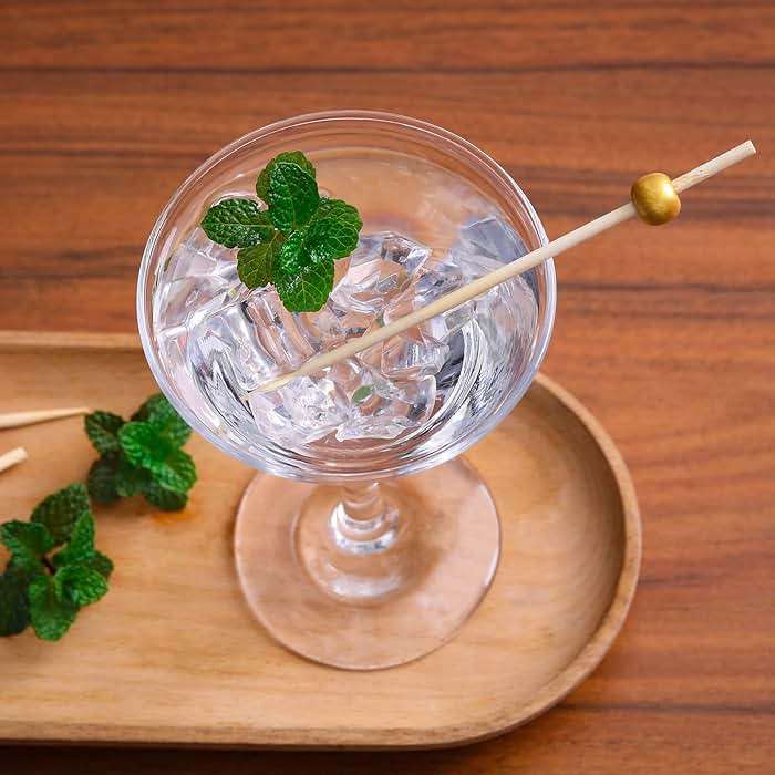 200 Pcs Cocktail Picks, 4.7 Inch Toothpicks for Appetizers, Bamboo Cocktail Sticks Skewers for Drinks, Desserts, Charcuterie, Wedding Party Fancy Toothpicks, Gold Pearl Mini Food Picks Decorative - Image 8