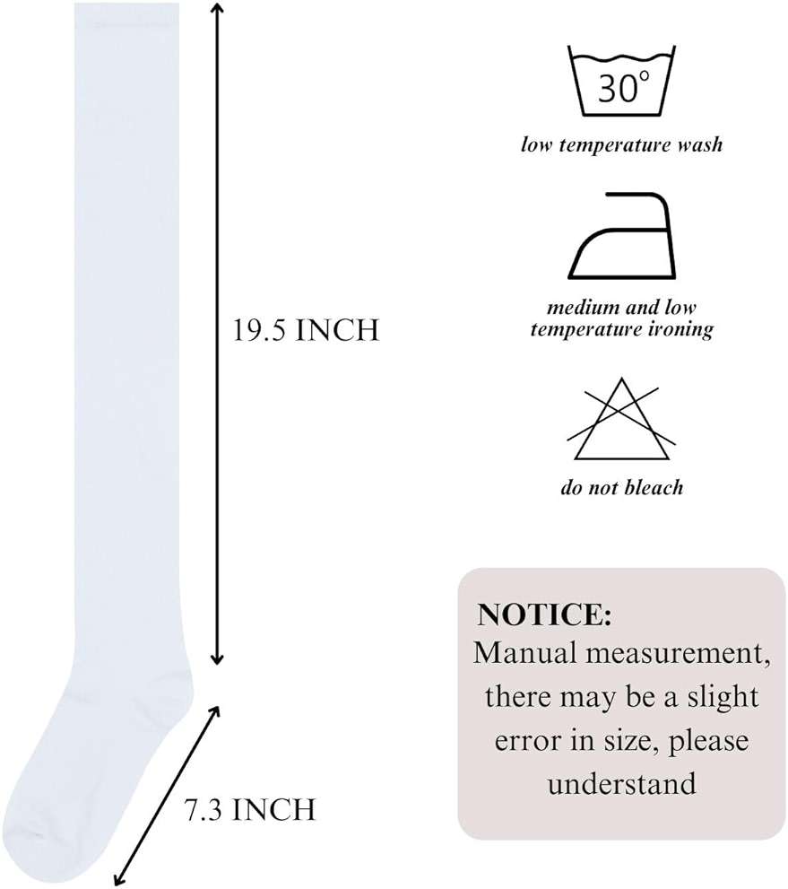 Intgoodluckycc Over The Knee Socks, Thigh High Socks for Women, Long Knee High Stockings - Image 2