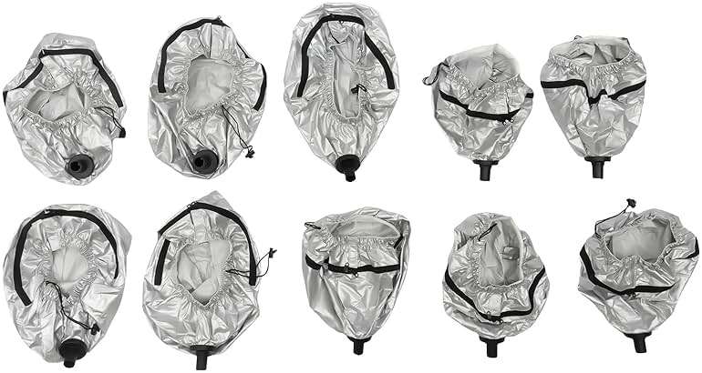 10Pcs Hair Steamer Deep Conditioning Heat Cap for Vertical Nano Hair Steamer, Hair Care Heating Cap Hair Styling Steam Cap Hair Oil Cap New (5 Large Hats + 5 Small Hats) - Image 2