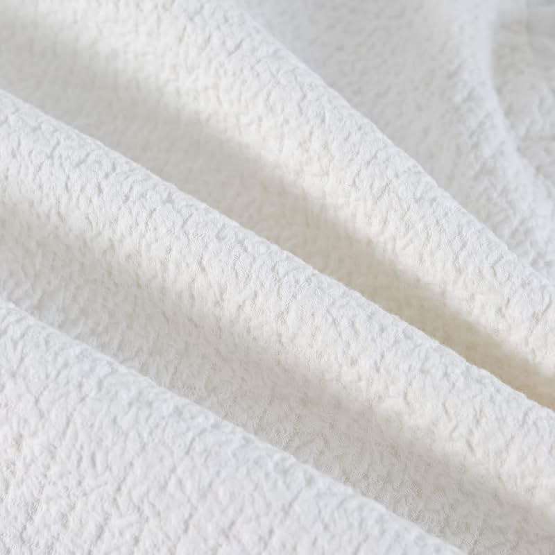 Pillow Shams Set of 2 Pure Cotton Champray Ruffled Edge,Thick and Solid Washed Dobby Heavy Fabric Standard 20x26 Inches - Image 9