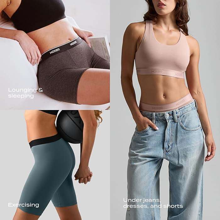 Woxer Boxer Shorts for Women - 5" Baller Boy Shorts Underwear, Soft Modal, Chafe Free - Breathable & Moisture-Wicking - Image 6