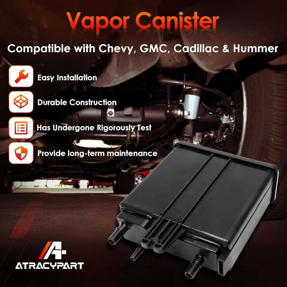 Evaporative Charcoal Canister, Compatible with 04-16 Chevy Tahoe & GMC Yukon, 04-05 Buick Rendezvous, 04-16 Cadillac CTS, Escalade, SRX, Fuel Vapor Canister, Replaces# 911-149, 215-464, 15109431 - Image 3