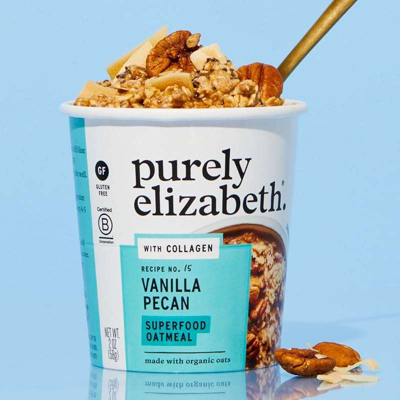 Purely Elizabeth Best Sellers Variety Pack Superfood Oatmeal Cups, Great for Overnight Oats, Gluten-Free, 2 Ounce (Pack of 12) - Image 4