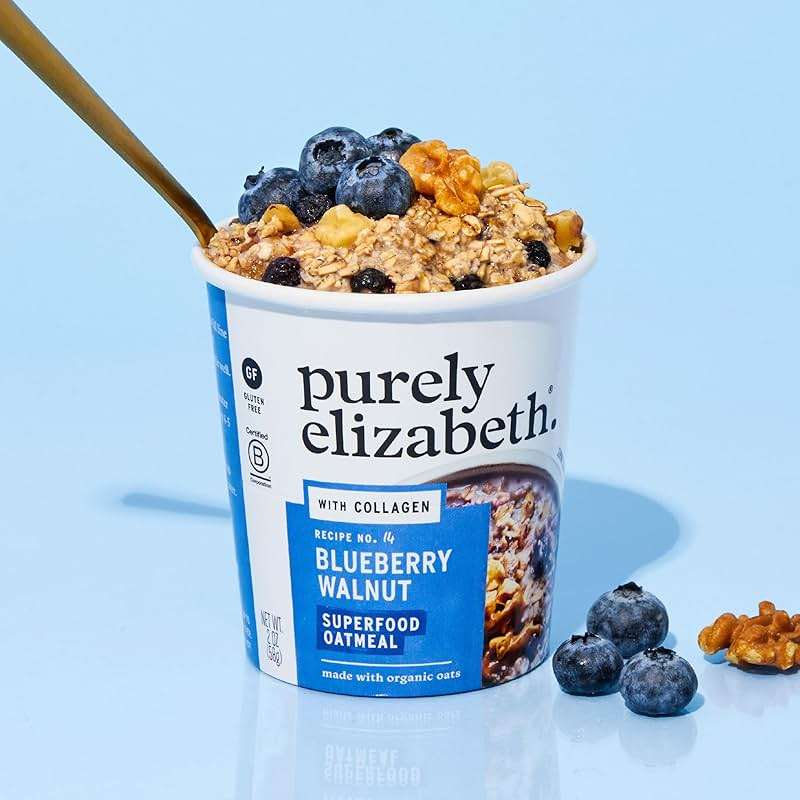 Purely Elizabeth Best Sellers Variety Pack Superfood Oatmeal Cups, Great for Overnight Oats, Gluten-Free, 2 Ounce (Pack of 12) - Image 5