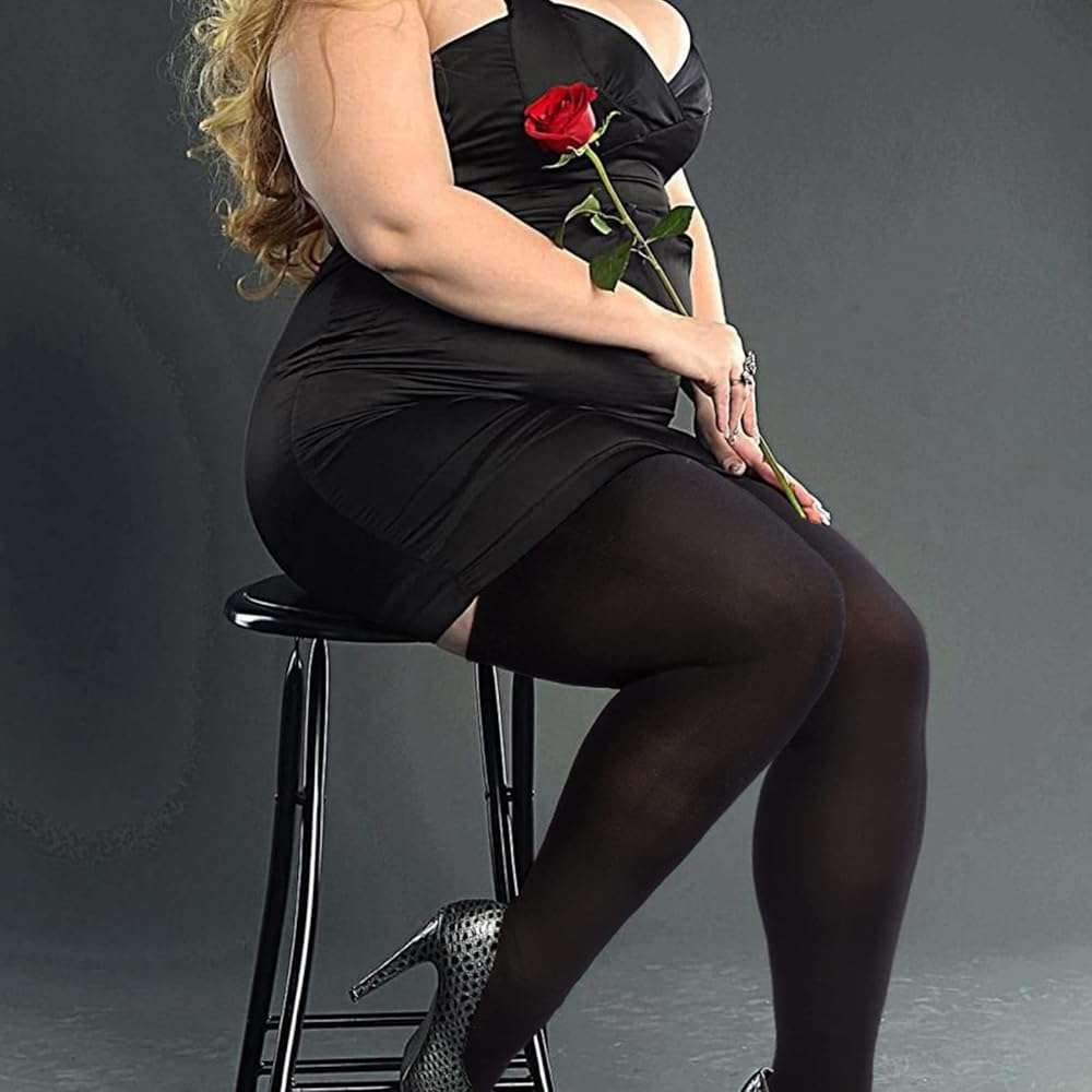Moon Wood Plus Size Thigh High Stockings for Thick Thighs- Extra Long Womens Opaque Over Knee High Stockings for Wide Thigh - Image 5