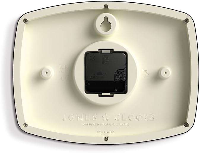 JONES CLOCKS® Movie wall Clock | Retro Rectangular Clock | 10 inch | Orange | Cool mid-Century Designer Look for Kitchen, Living Room or Office - Image 7