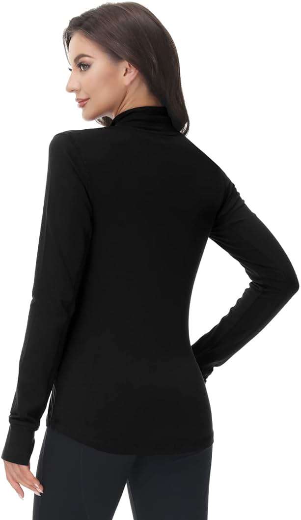 COZZIPLUS Womens Full Zip Athletic Jacket Lightweight Athleisure Jacket | Soft & Breathable Material, 4-Way Stretch, Big Pockets, Thumbholes, Zip Garage, Lightweight, Stand Collar - Image 3